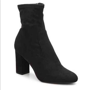 Steve Madden Black Sock Booties / Heels